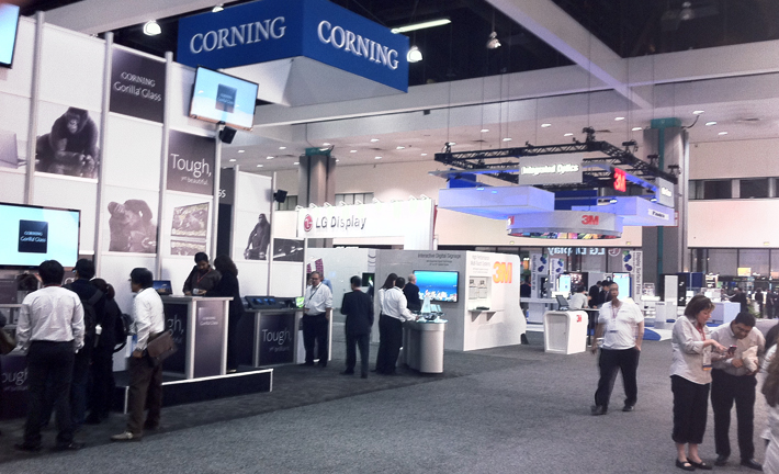 Industrial Monitor - SID Display Week 2011 Los Angeles people in a large room