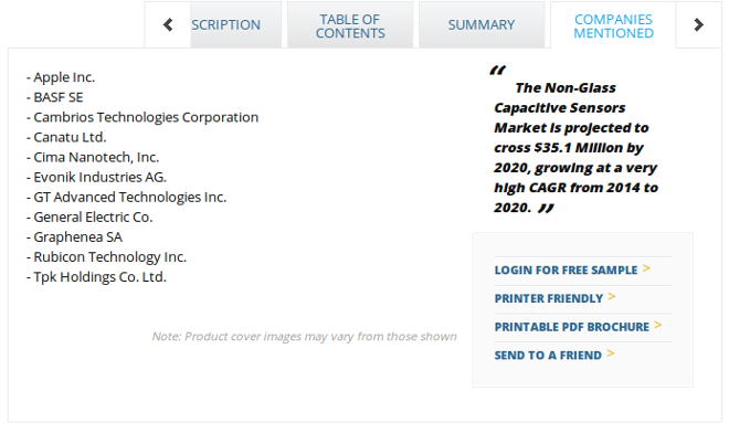 Industrial Monitor - Market Forecasts for Capacitive Sensors for Non-Glass-Specific Touch Applications a screenshot of a website