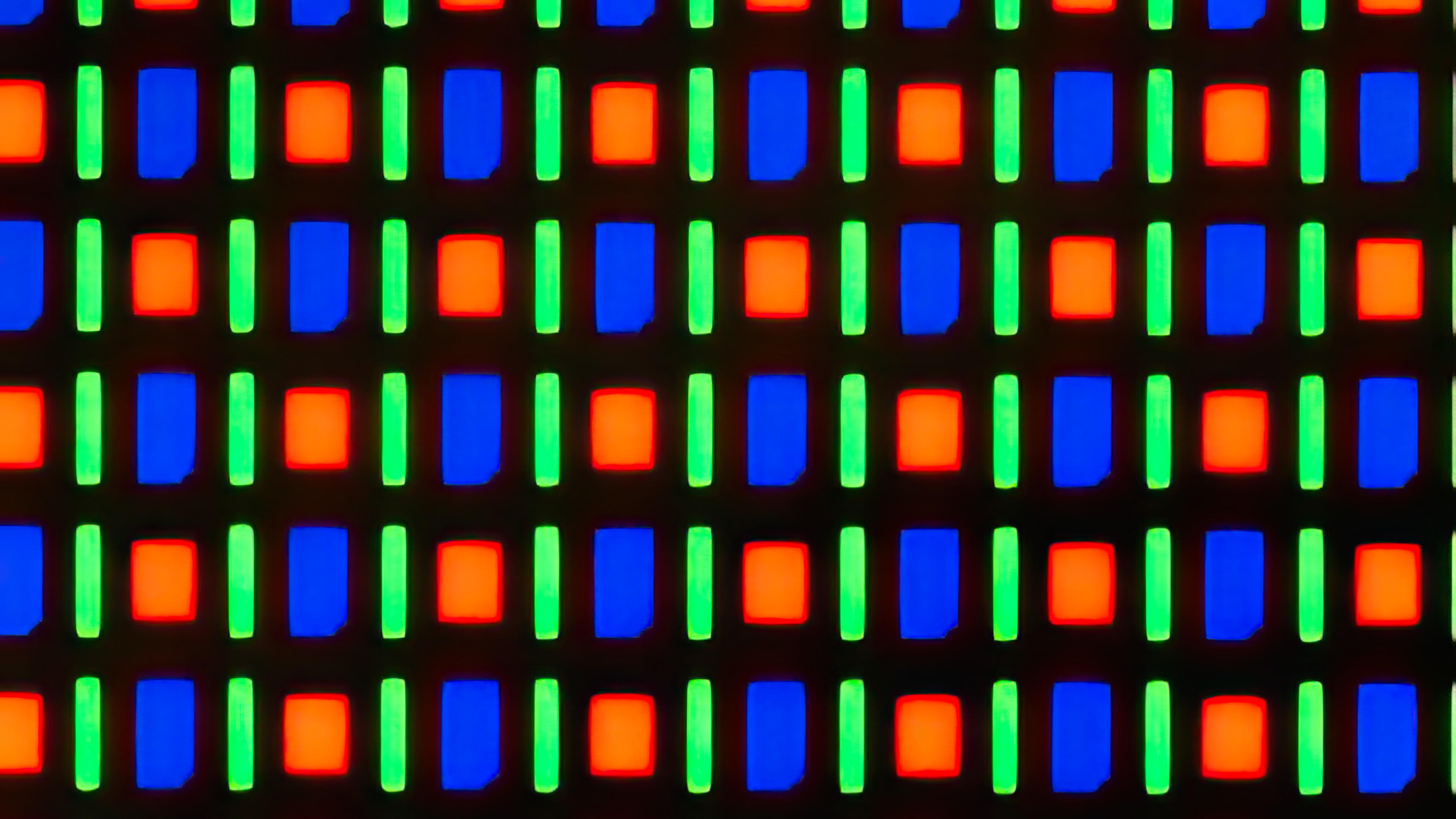 Subpixelový vzor OLED Makro