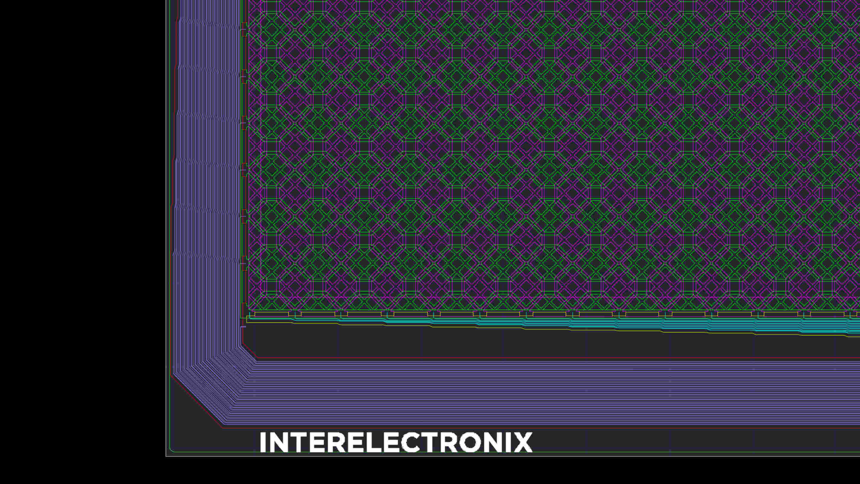 PCAP touchscreen - touchscreen design a colorful pattern on a wall