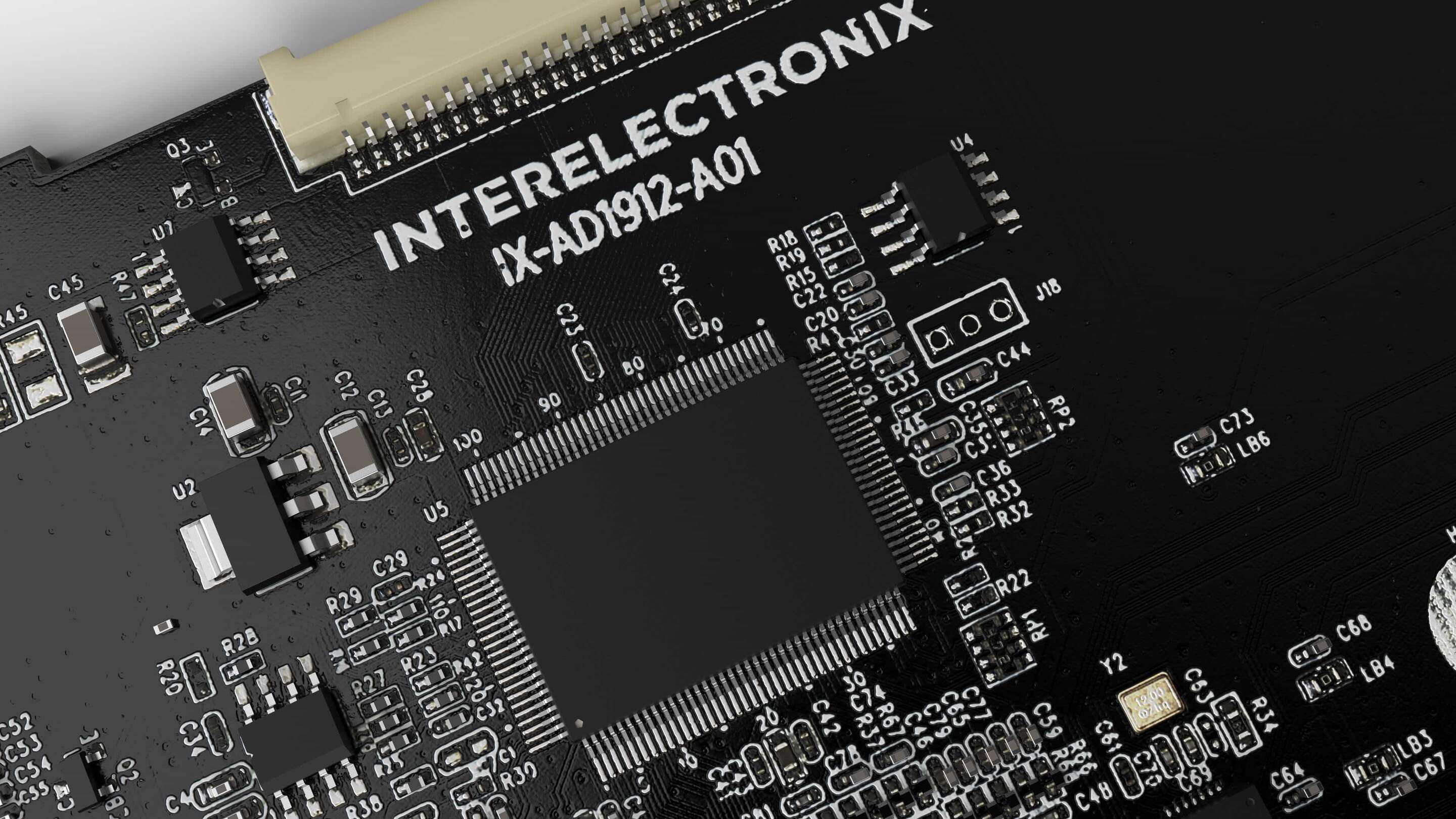 Ontwikkeling - Elektronica een close-up van een printplaat