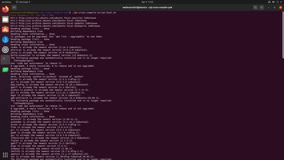 Qt cross compile scripts for Raspberry Pi 4
