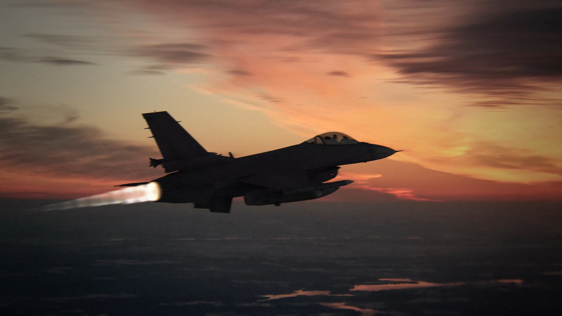 Militair - Mission Critical: een straaljager die in de lucht vliegt